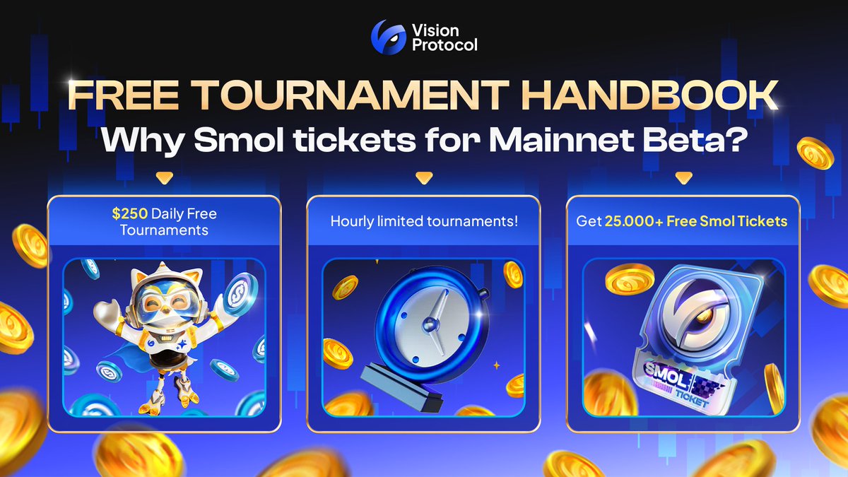 VisionProtocol's tweet image. Why do you have to hunt for free tickets?
💰 Free entry for 250 $USDC Daily Tournaments
⏰ Only a few xxx #Free tickets left.
🪂 ??
2 minutes 2 earn on #VisionProtocol