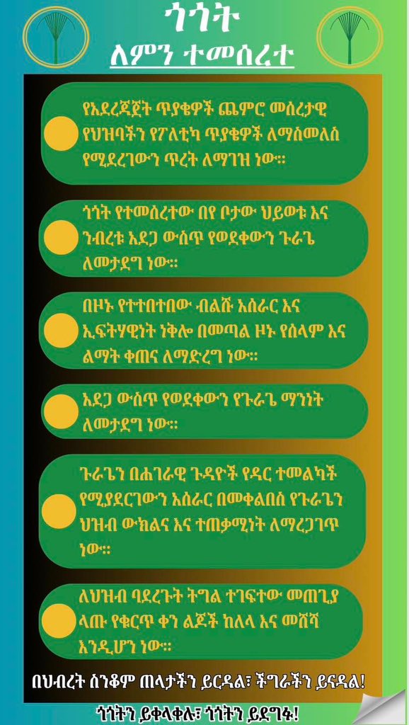 የጎጎት ፓርቲ ለምን ተመሰረተ?