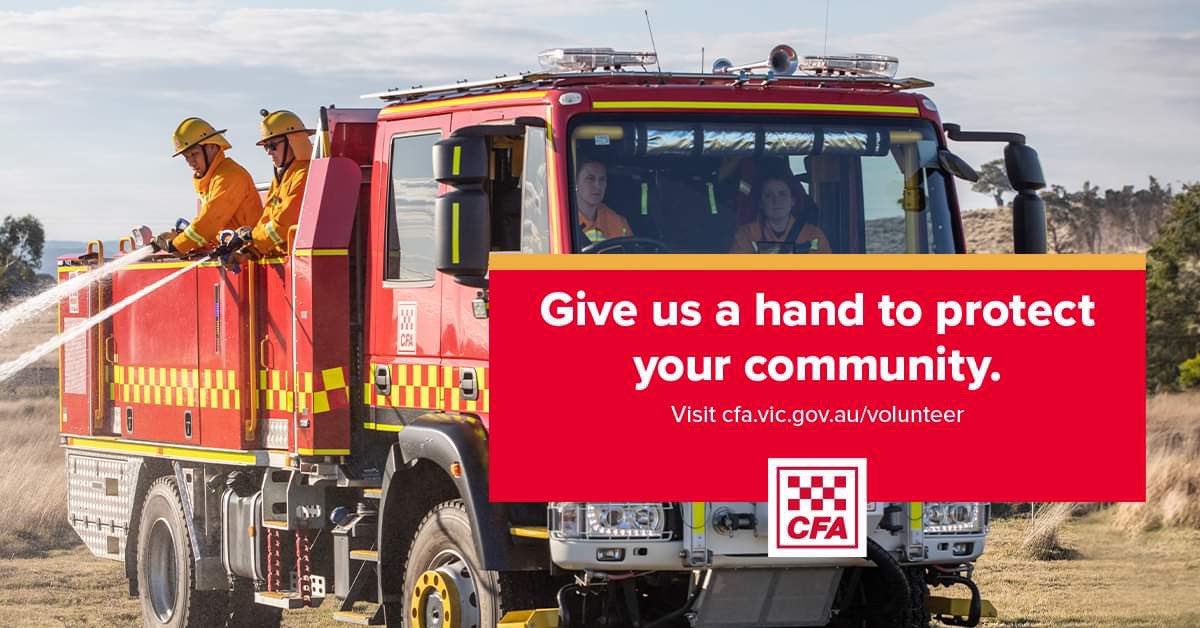 We’re proud to have been able to Give CFA a Hand with finding new volunteers! Visit cfa.vic.gov.au/volunteer to find out more. #cfavic #thefuelagency #recruitment