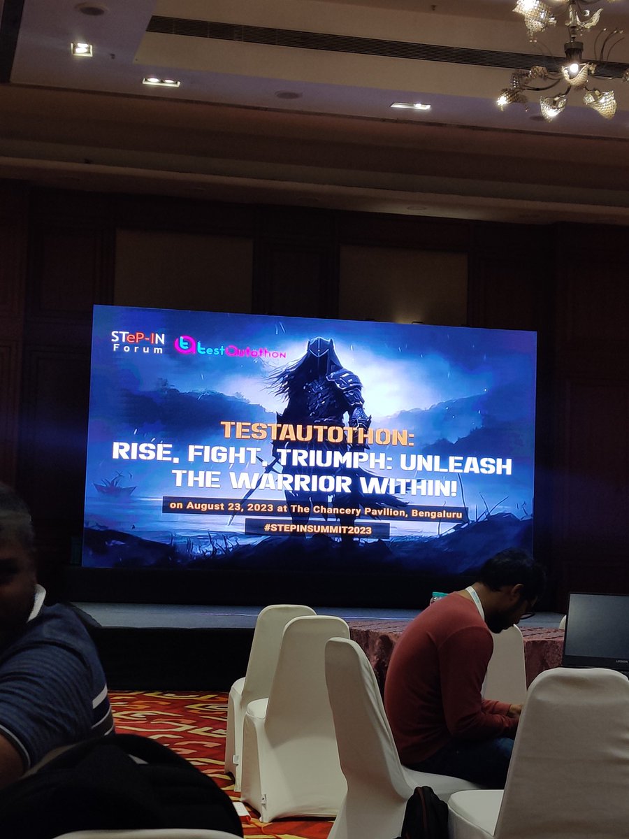 Himanis021's tweet photo. 10 more minutes to go. Battle is about to start!!
Lets Automate!!
@stepin_forum
#Testautothon
#stepinsummit2023 https://t.co/JZlnpgs0SP