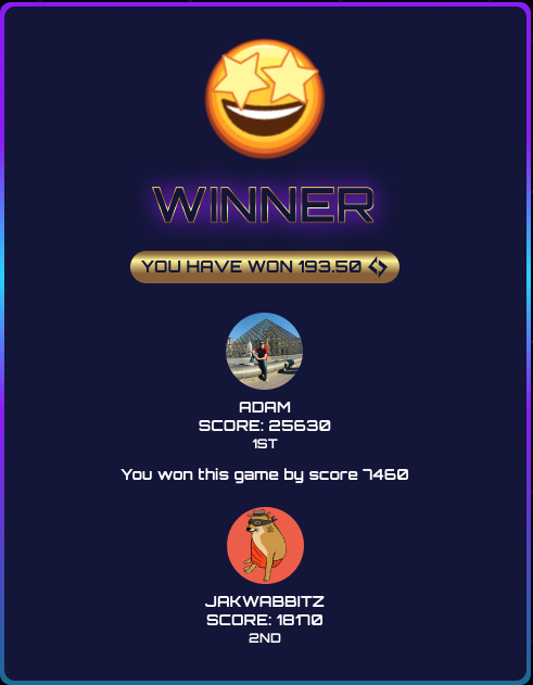 adambarlam's tweet photo. Just grabbed that #2 spot on the #DropZi leaderboard from @jakwabbitz 🕺🪩🥳
2500 $CHAIN tokens to whoever can beat my score! 👀
@RealChainGames https://t.co/KZUpdUgQyV