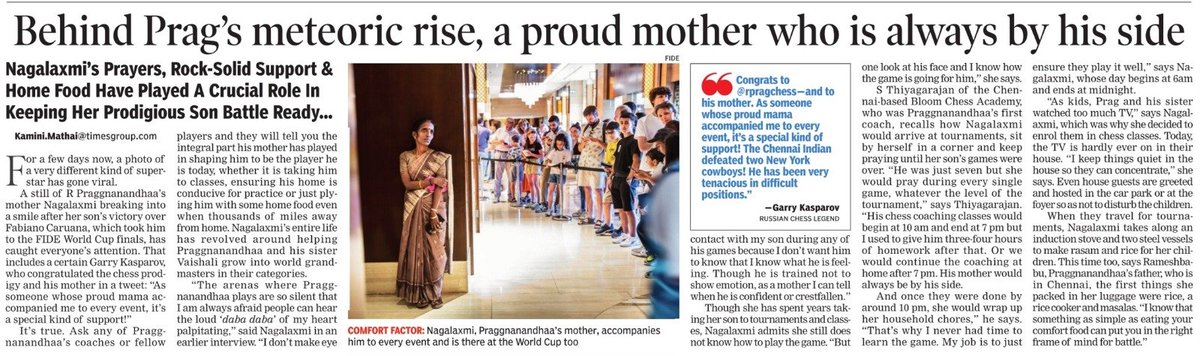 Behind Praggnanandhaa's meteoric rise, a proud mother who is always by his  side