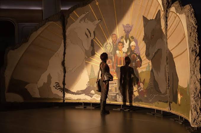 claudia_ro2's tweet photo. Cositas hermosas en los 2 eps de #Ahsoka
1. El holo de Ezra a Sabine. Dolerá toda la vida.
2. El gato de lothal. Una maravilla tierna.
3. Clancy Brown como Ryder Azadi.
4. El mural del ghost crew 🖤💔🖤
5. David Tennant as Huyang.
6. Taub? Q haces en Star Wars.
7. #ChopperDroid https://t.co/yb16MhA4QJ