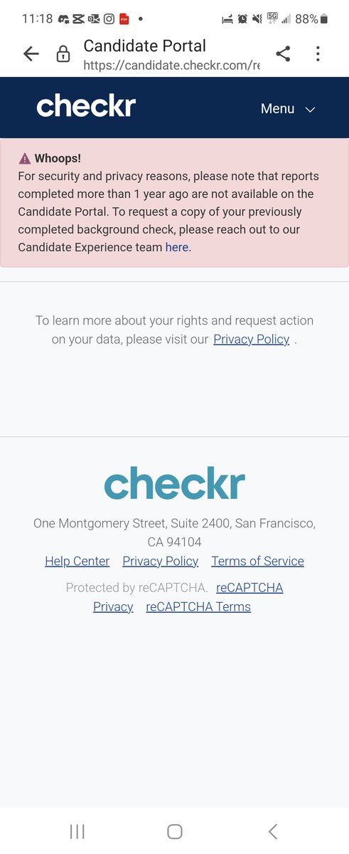 seanhatch08's tweet image. I&apos;m getting no help in this situation and it&apos;s crazy. Checkr told me yall have to be the ones to submit a new background check yet I keep being sent to candidates portal @Uber_Support which is making no sense when all I need is another background done. @Uber_Support is no help