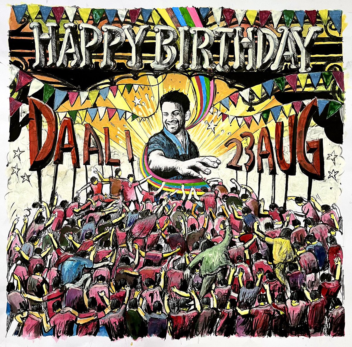 shivuaDDa's tweet photo. ನಟರಾಕ್ಷಸ ಡಾಲಿ ಧನಂಜಯ ಅವರಿಗೆ ಹುಟ್ಟು ಹಬ್ಬದ ಹಾರ್ದಿಕ ಶುಭಾಶಯಗಳು🎂❤️

@Dhananjayaka #Dhananjaya #DaaliDhananjaya #ShivuaDDa https://t.co/qzIuHYEtl2