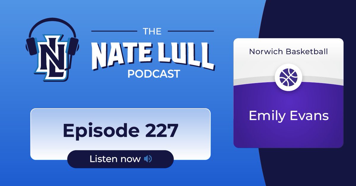 Episode 227 is up!

*Web link: natelull.buzzsprout.com
*Apple Podcasts: apple.co/3eopC52
*Spotify: spoti.fi/2wILsiF

Guest: <a href="/NCSDAthletics/">NCSD Purple Tornado</a> alumna Emily Evans (<a href="/Emily82748576/">Emily Evans</a>). Now plays for D-III powerhouse <a href="/desales_wbb/">DeSales U. WBB</a>. Hear about her recruiting story &amp; much more!