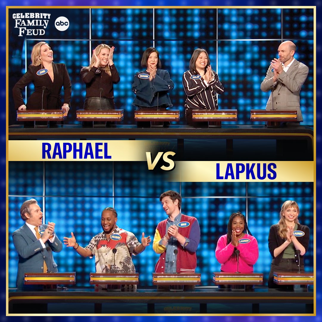New week, new teams! Watch Sunday at 8/7c for an all-new #CelebrityFamilyFeud 👏