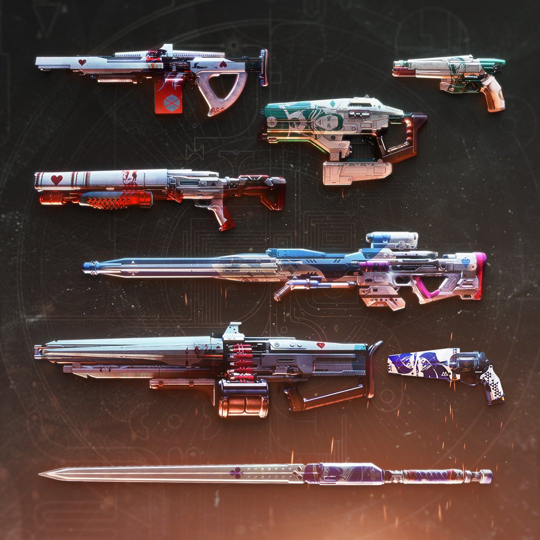 KingDrack's tweet photo. NEW: The Final Shape Weapons #Destiny2 #Kick #KickMexico #KickVerificado #KingDrack Directos aquí: https://t.co/YGn90zwS6c ✅ https://t.co/fvPxsbxEmn