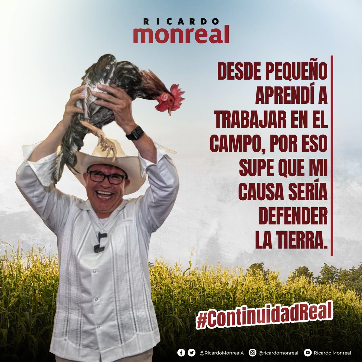 NMonrealista's tweet photo. ¡La Tierra es de quien la trabaja, plebes!
Esta es la #ContinudadReal el #NorteMonrealista
#ContinuidadReal #MorealEsMorena #MonrealEsReal #RicardoMonreal #Monreal #NorteMonrealista
#CaminoMonrealista #Monreality https://t.co/BWYRXGH81P