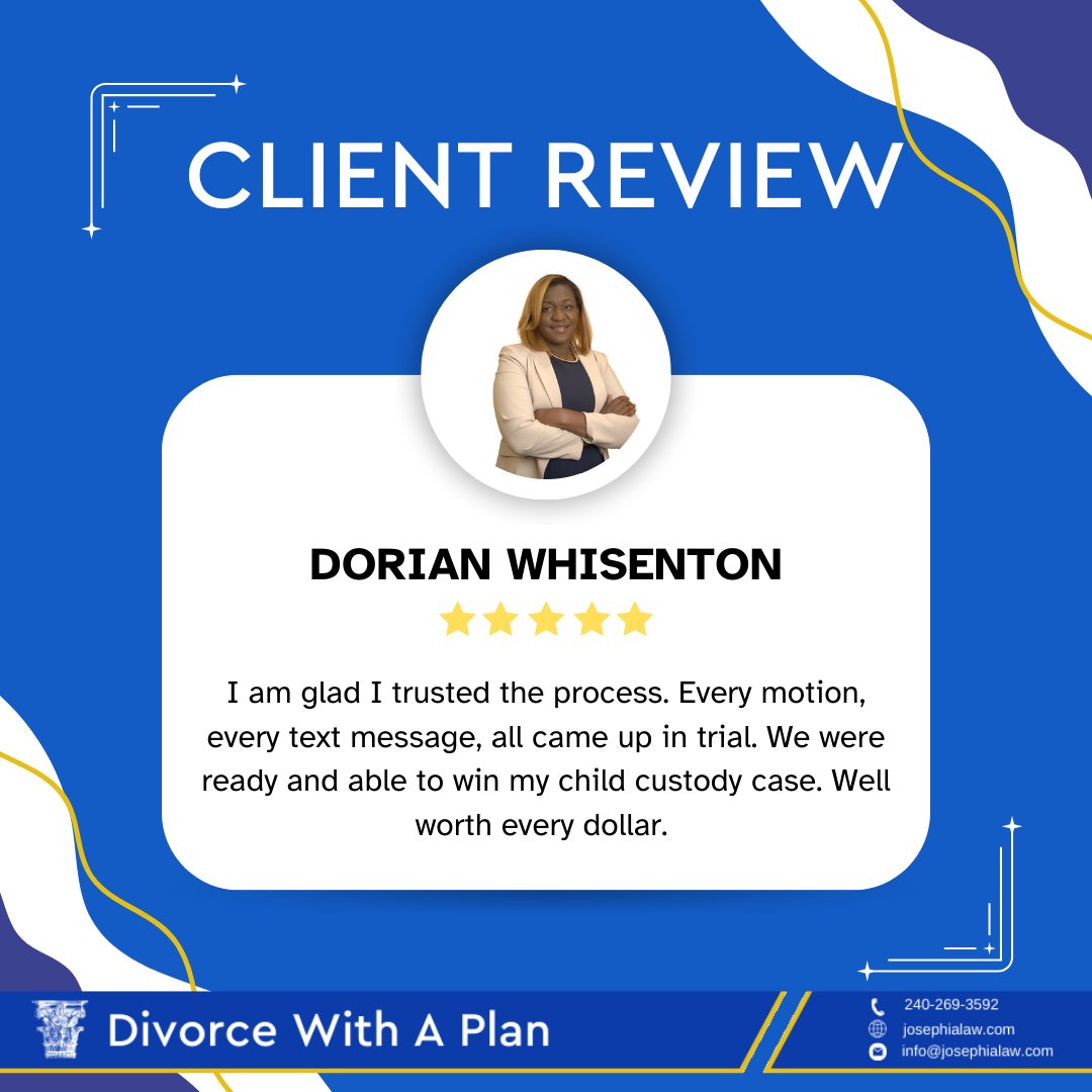 Trust the Process, Triumph in Custody Battles! 🏆💪

#helpingclients #happyclients #excellence #gratitude #testimonial #clientfeedback #attorneyreviews #attorneyreview #spotlight