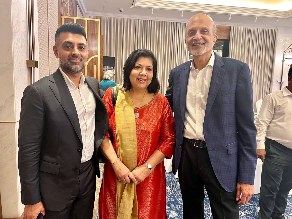 It was wonderful to meet MRRangaswami founder of @IndiasporaForum along with Australian lead JaiPatel and exchange notes on the bilateral relationship. Delhi comes alive with G20 & B20 initiatives.