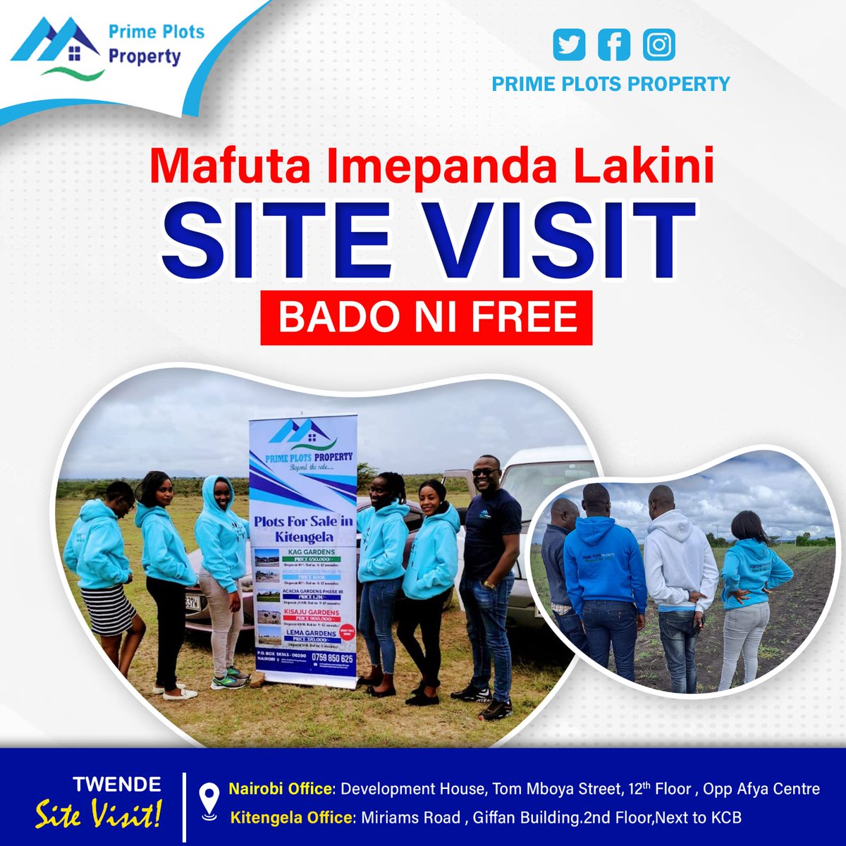 Gr2643Grace's tweet image. 𝐊𝐈𝐓𝐄𝐍𝐆𝐄𝐋𝐀 𝐏𝐋𝐎𝐓𝐒 𝐅𝐎𝐑 𝐒𝐀𝐋𝐄
When it comes to legit affordable residential plots, we are always number one provider.Own a plot in a serene environment away from busy and noisy town.