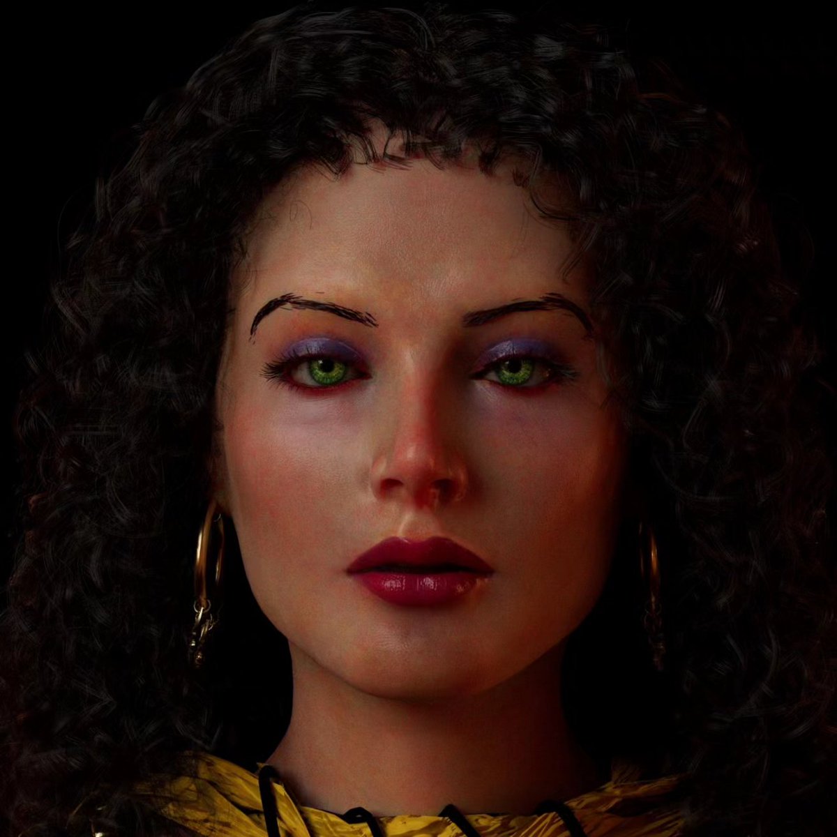 JunkDrawings's tweet photo. It's so difficult to fix xgen hair. For the past 10 days I am fixing it. #hedylamarr #hedy #vintage #Hollywood #zbrush #maya #3dmodeling #3Dartist #digitalart #DigitalArtist https://t.co/7Sc7HEpzh3