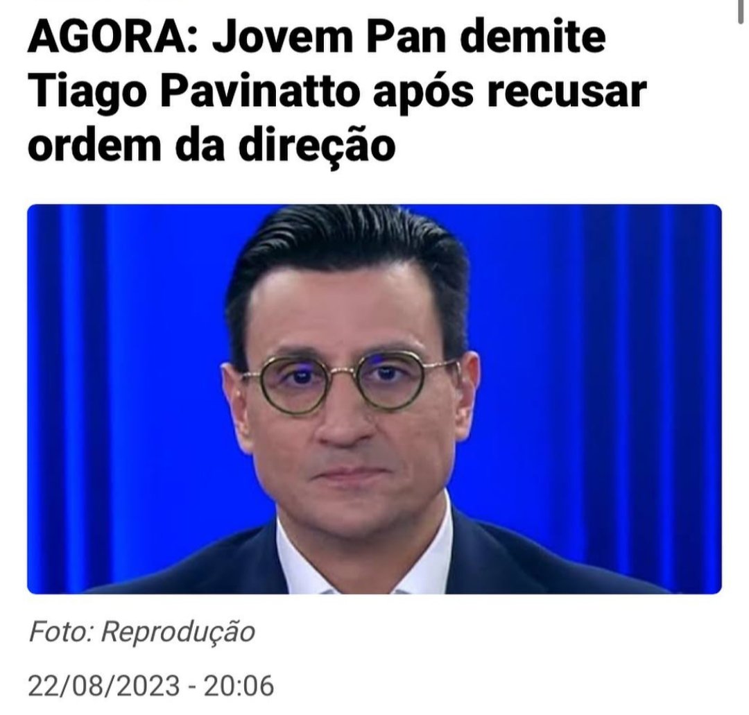 crisdemarchii's tweet photo. O último que sair apaga a luz!!! Todo meu respeito ao advogado e jornalista @Pavinatto que deu um show na Jovem Pan e muitas vezes lavou nossa alma. Que Deus te abençoe 🙏 @ninamarinafree https://t.co/tT1pnGAt4C