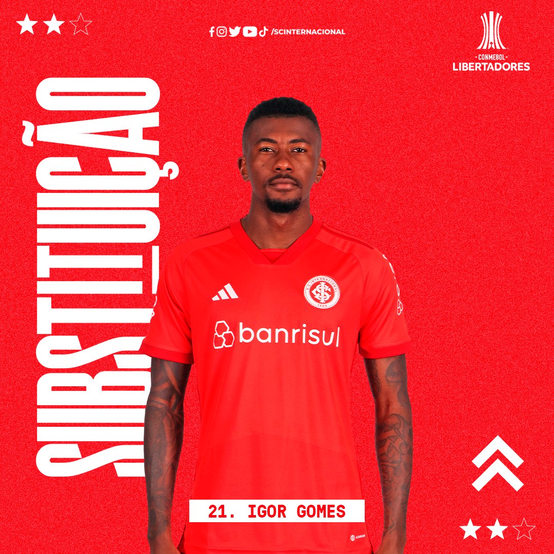 SCInternacional's tweet photo. #BOLxINT | 0-1 | 2T | 21' - Primeira troca no Clube do Povo. Vamos, Igor!
🇦🇹 #LibertaNossaLoucura
📻 https://t.co/nuW2tV5j5C https://t.co/bq3sRgPRBG