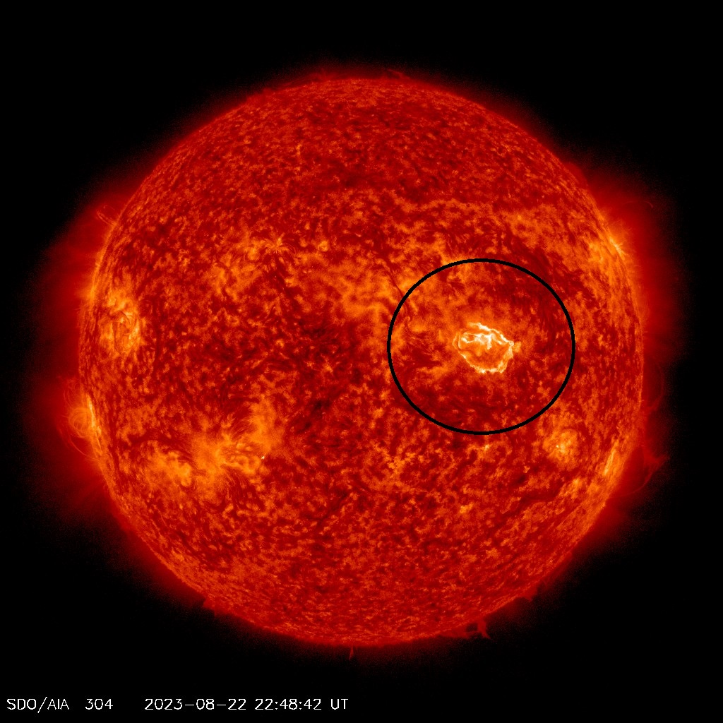 Well, well 2 weeks today was the last M or X class solar flare.  Today Active Region AR13405 broke the doldrums with an M1.1, since this region is in the Earth Strike Zone, any associated CME would be Earth directed.  Here are two images of the eruption, one in 131A and the other