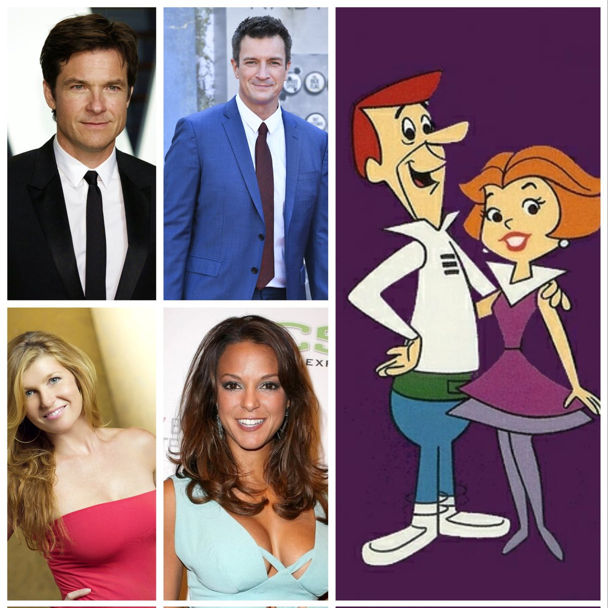 I nominated @batemanjason or @NathanFillion as #GeorgeJetson and @conniebritton or @ImEvaLaRue as #JaneJetson in #TheJetsonsMovie. #TheJetsons