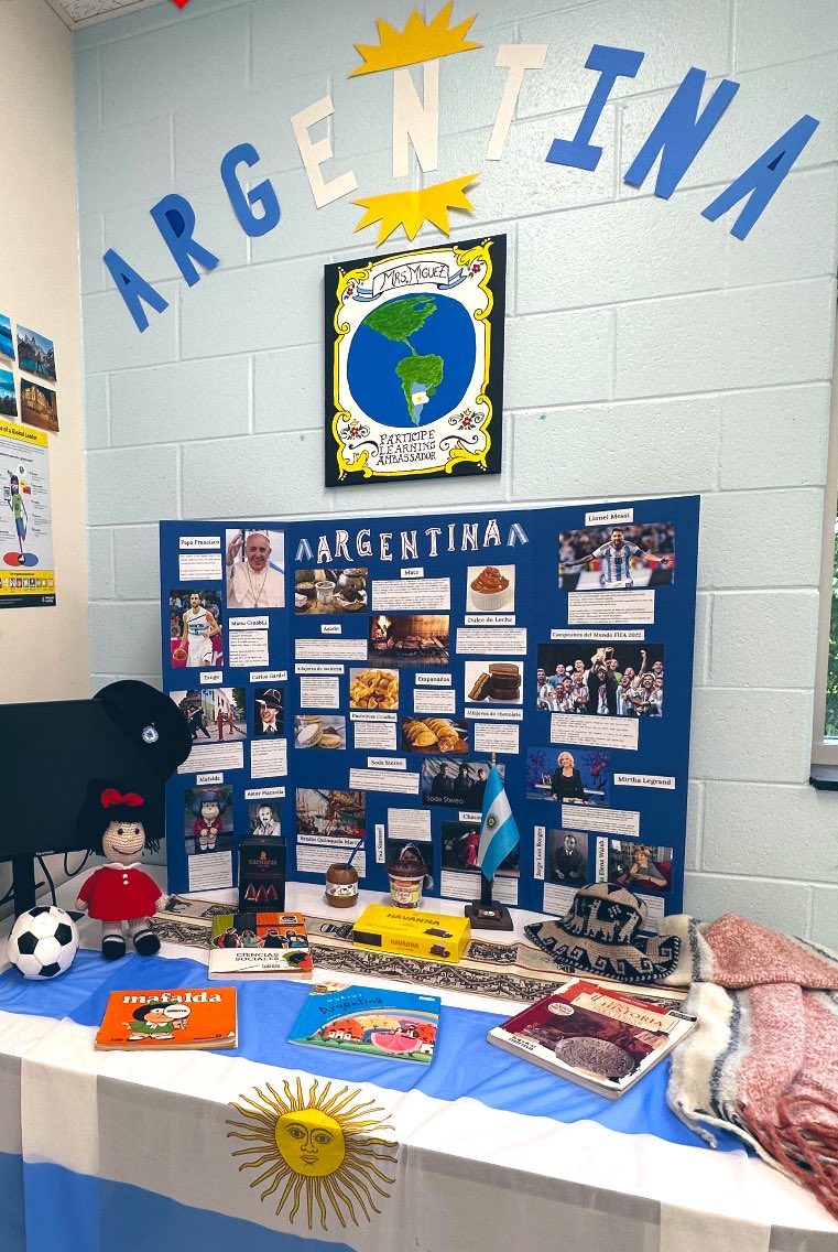 MiguezTeacher's tweet photo. Creating my Cultural Corner is the most sensitive moment before starting a new school year. And it’s my 3rd. Waiting for DLI students to show them where I am from! Thanks @ParticipateLrng for letting me grow up in such way #UnitingOurWorld #Culturalcorner @MicheleMacumber https://t.co/HixAY5omVP