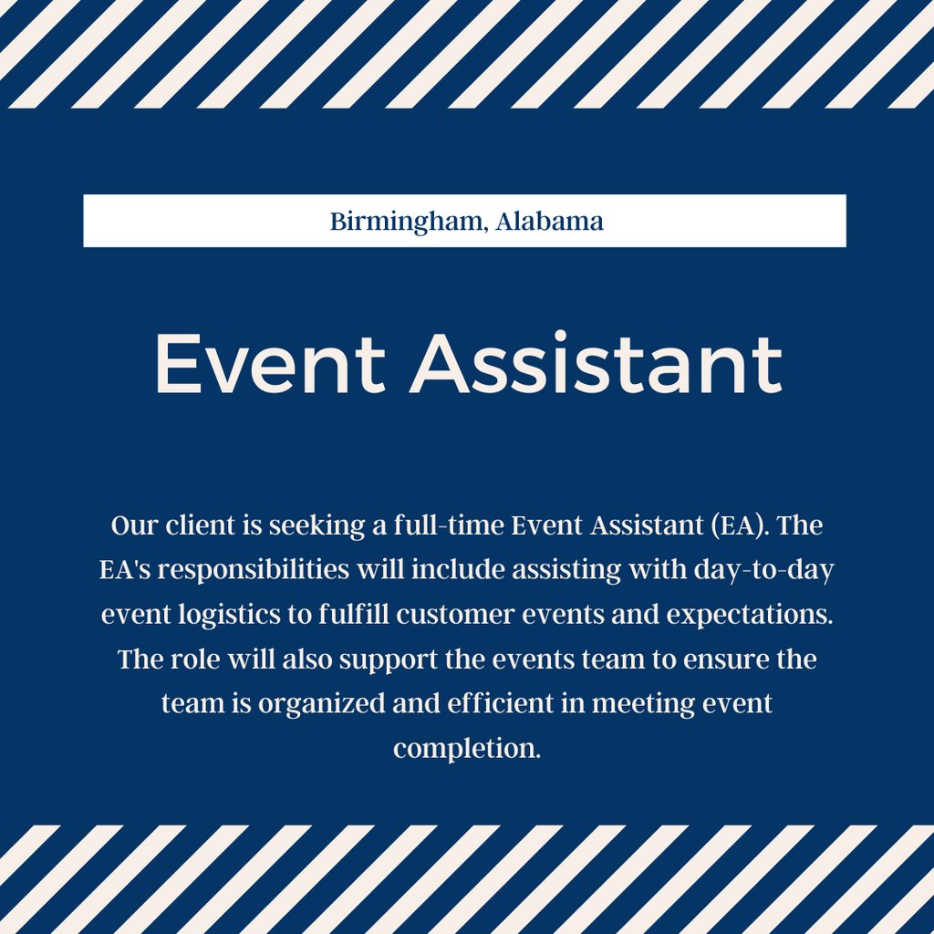 WithProductions's tweet image. Our client is seeking a full-time Event Assistant (EA). The EA's responsibilities will include assisting with day-to-day event logistics to fulfill customer events and expectations. Apply here: productions.com/jobs/confident…