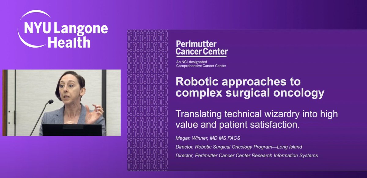 Minimally invasive robotic surgery can offer several benefits over conventional open surgery. 

Learn about the evolution of robotic surgery at @NYULangoneLI from our #hpbcsm and #pancsm surgical oncologist, Dr. Megan Winner: bit.ly/45kwgDl