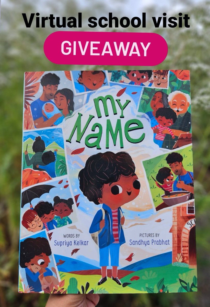 I'm giving away a back-to-school virtual visit to celebrate MY NAME -a book about the power, love,& importance of all our names. To enter, RT & follow. Winner picked 8/26! And get your free downloadable posters & more: supriyakelkar.com/my-name/ #teachersoftwitter #teachertwitter