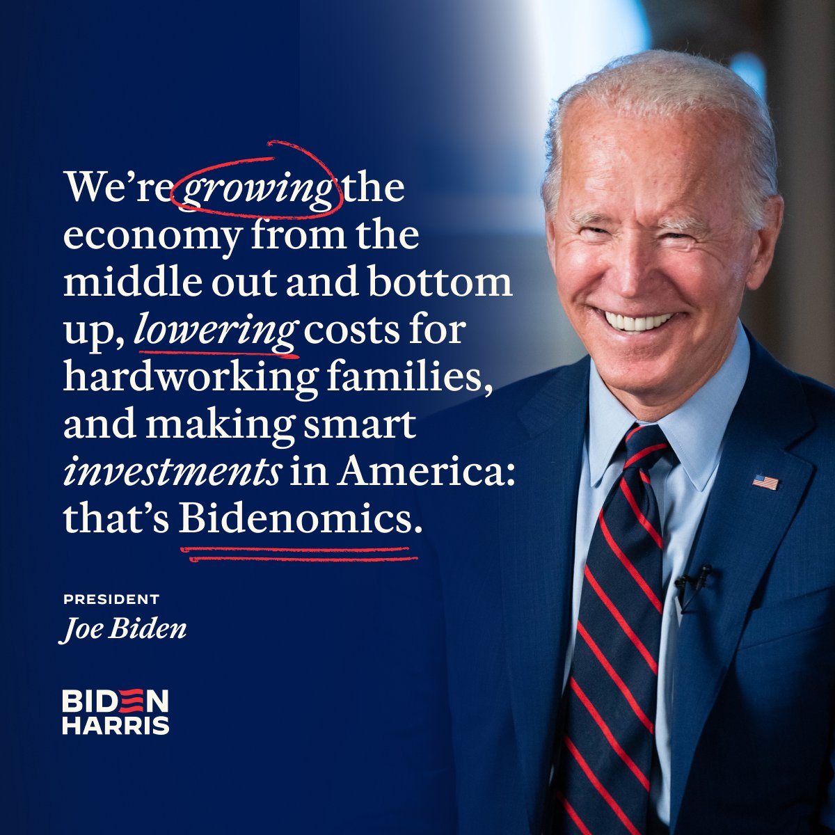 That’s Bidenomics.