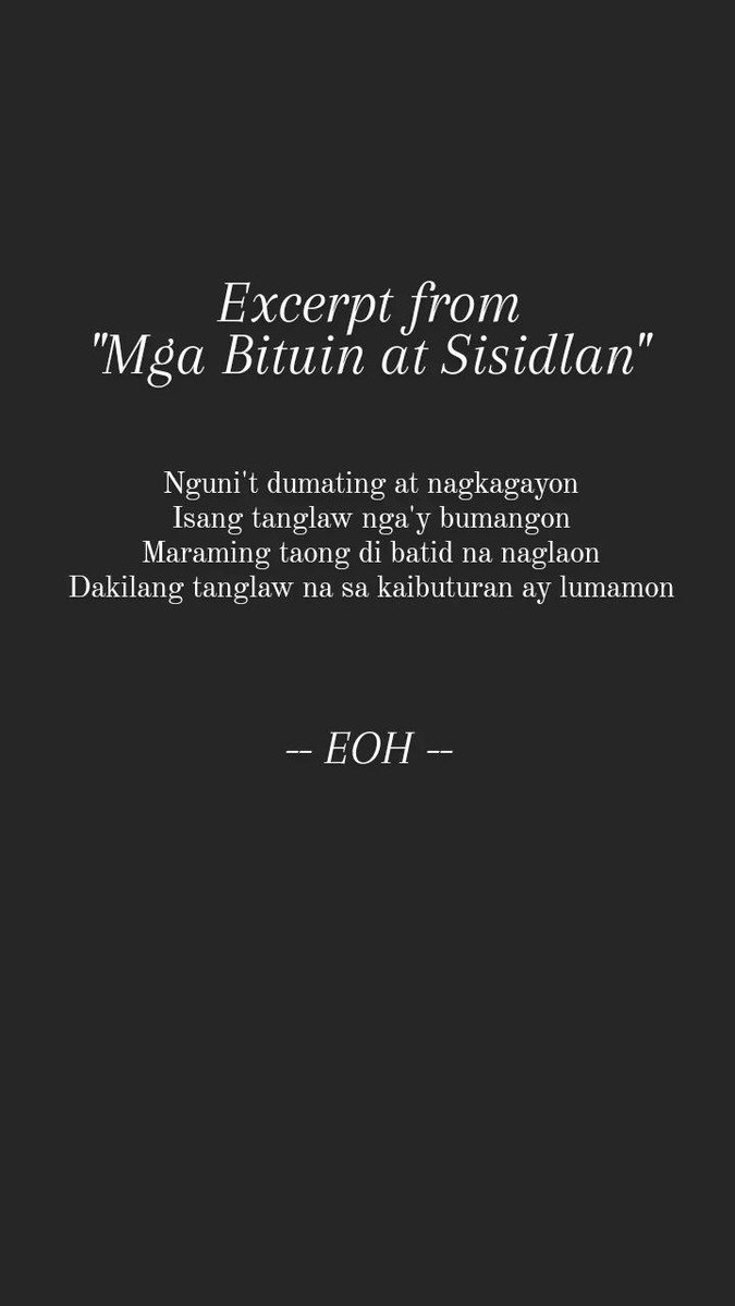 E_O_H_'s tweet photo. Ano ang iyong gagawin kung may isang liwanag na kumubkob sa iyong kalooban? https://t.co/4d2IP4aLNL