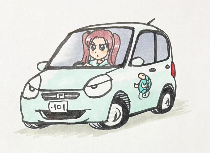 #誰も描かなそうな車を描いた奴しか勝たんパッソ・アプリコットホンダロゴホンダレジェンドホンダドマーニ 