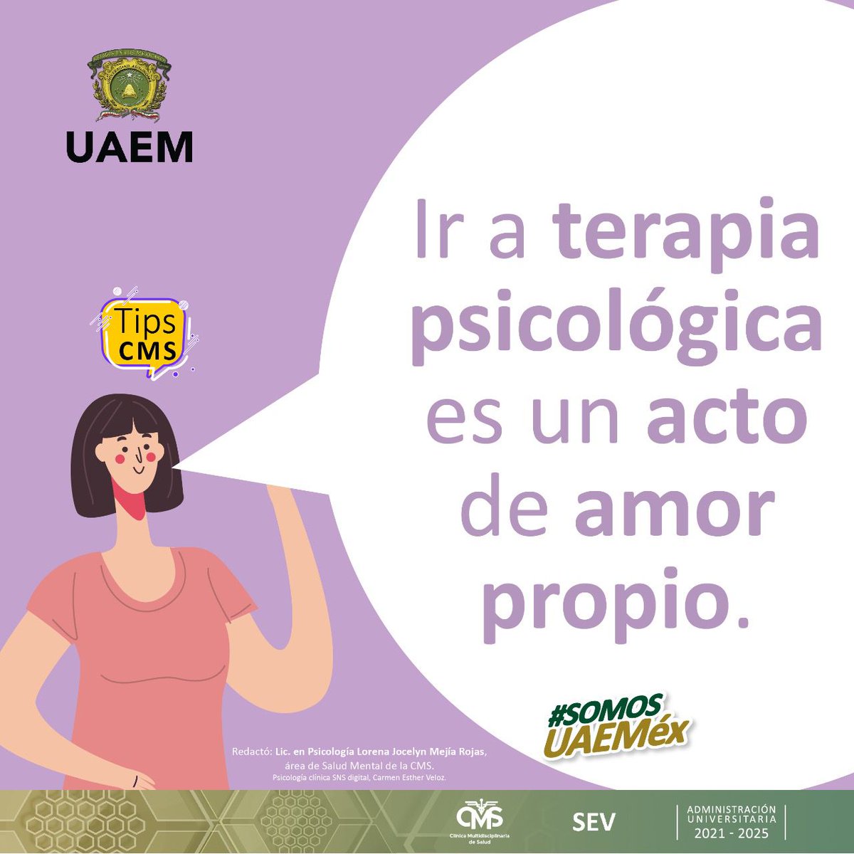 CMSUAEMex's tweet photo. ¿Te damos un #TipsCMS?
#SomosCMSUAEMéx
#SomosUAEMéx https://t.co/O61ADf5KLj