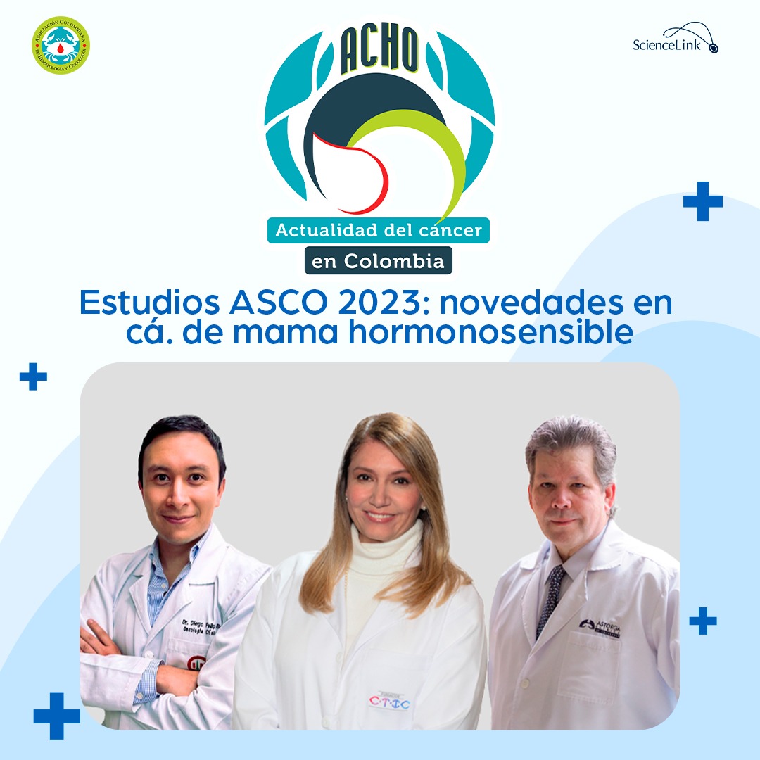 Qué bueno que nos acompañen en este primer podcast de la ACHO - Actualidad del cáncer en Colombia, con Diego Felipe Ballén y con Sandra Franco discutiendo dos importantes estudios de cáncer de mama en ASCO 2023. - sciencelink.com/single-podcast…