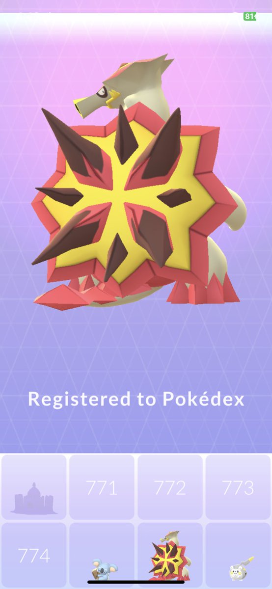 Samuel_0ak's tweet photo. Slacking a bit but finally got my dex entry for Turtonator 😅

#PokemonGO #Pokedex #Samuel0ak https://t.co/oQXPRpeJJc