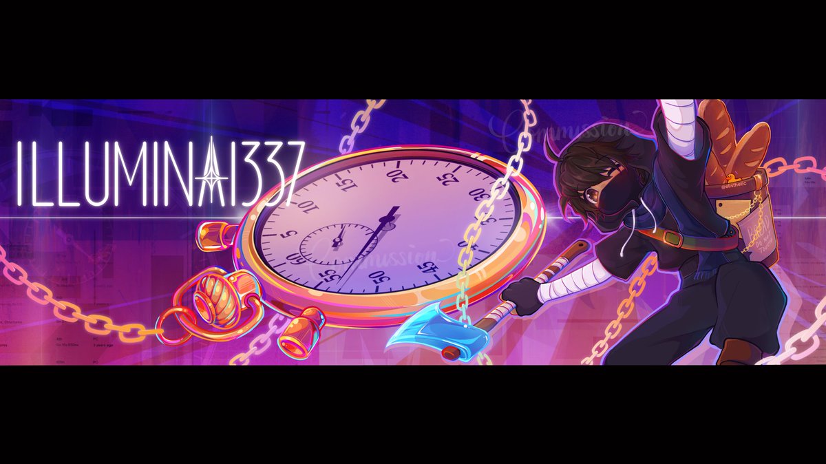 Elisthetic's tweet photo. as promised
twitch banner for @IlluminaHD :3

commissioned by the man the myth the two streams per year legend himself https://t.co/3dkP8qbtd5