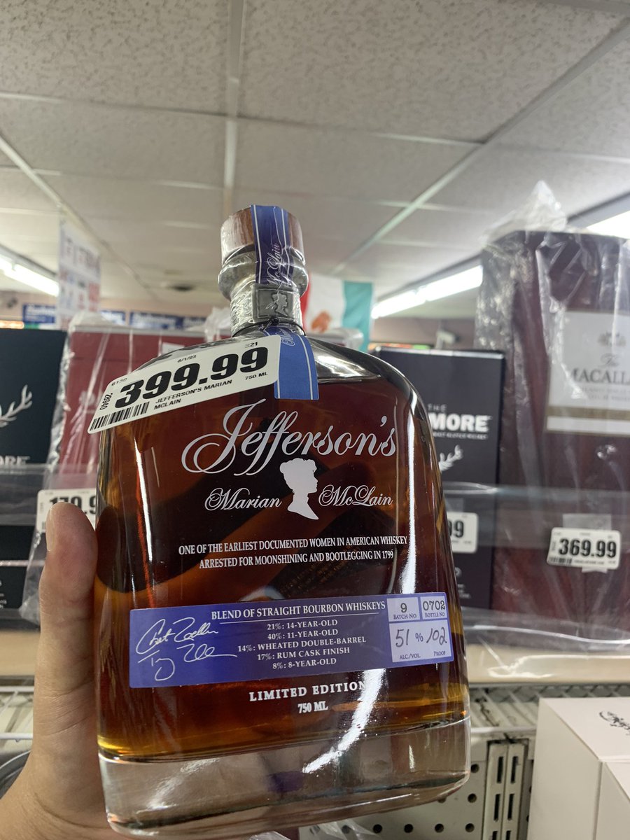 StoreMikes's tweet photo. Lots of great #bourbon is back! All sizes of #buffalo #trace #buffalotrace are in! #jefferson #jeffersons #tropic #humid is in as well as the #marian #mclain #marianmclain it is definitely an interesting blend! Last but not least #bluegrass #bourbon is in. π₯ https://t.co/s89JG96fbB