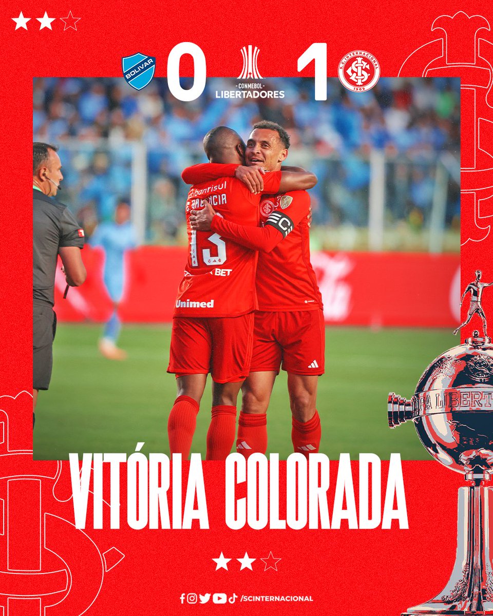 SCInternacional's tweet image. #BOLxINT | 0-1 | 2T | 50' - VITÓRIA DA ACADEMIA DO POVO! COM GOL DE ENNER VALENCIA, COLORADO ABRE AS QUARTAS DE FINAL DA CONMEBOL LIBERTADORES EM VANTAGEM. 𝐒𝐎𝐌𝐎𝐒 𝐃𝐎 𝐈𝐍𝐓𝐄𝐑, 𝐍𝐀𝐃𝐀 𝐓𝐄𝐌𝐄𝐌𝐎𝐒! ❤️👏❤️👏❤️👏❤️

🇦🇹 #LibertaNossaLoucura

📻 internacional.com.br/radiocolorada