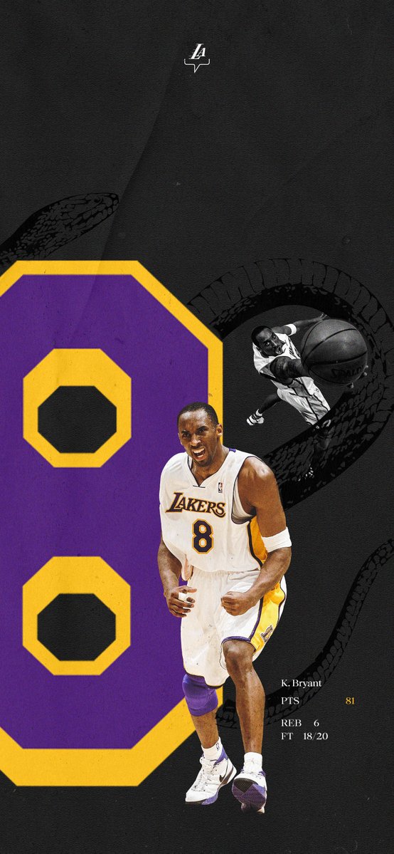 Lakers's tweet photo. 🐍 x #WallpaperWednesday https://t.co/WH3HspziOR