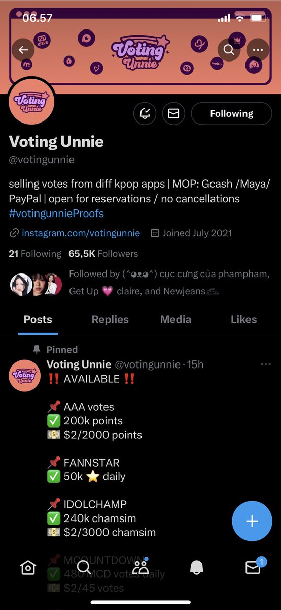 hnnistars's tweet photo. @votingunnie @NewJeansVoting For #NewJeans https://t.co/vq1c7JIVCK