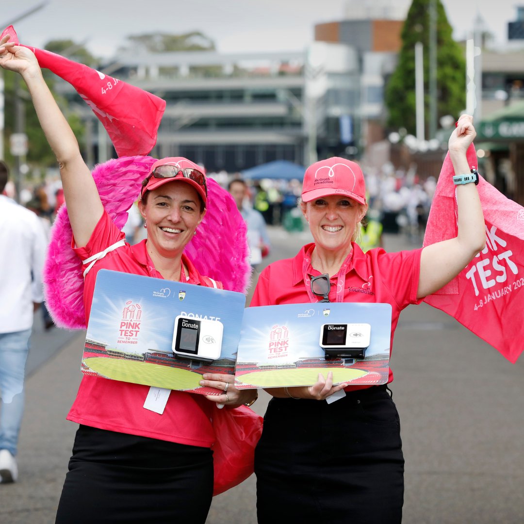 We’re so excited to announce that our 2024 Pink Test volunteer registration is now open! Whether you’re volunteering for one day or each day of the Pink Test, we can’t wait to see you there 🏏 mcgfdn.com/PT24Volunteer

#PinkTest #McGrathFoundation #250NursesBy2025