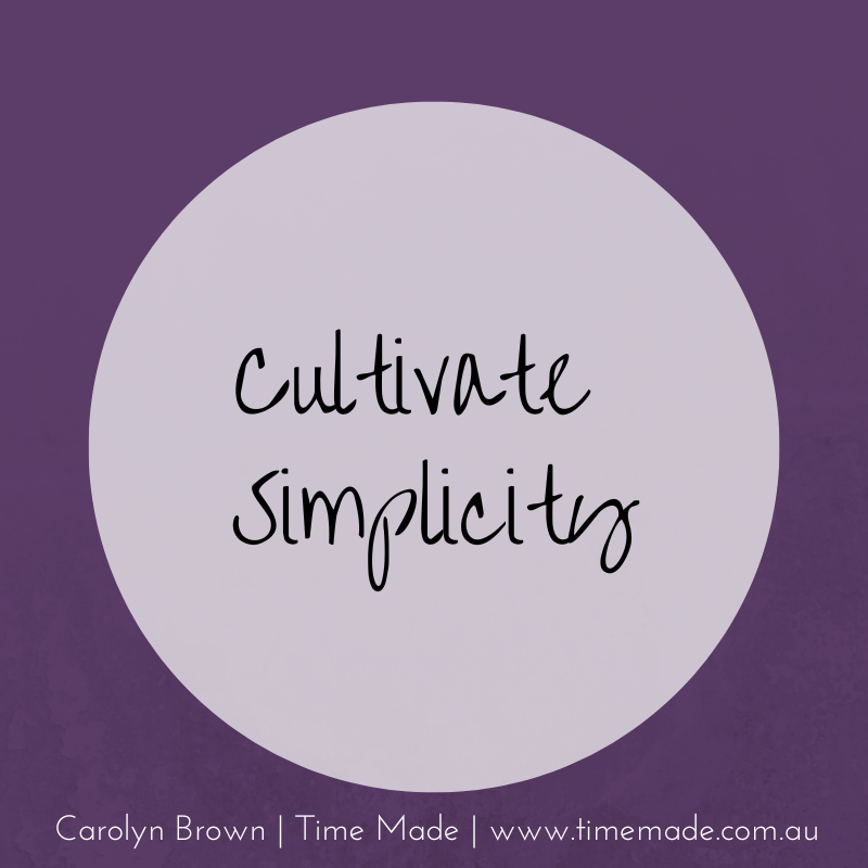 TimeMade's tweet image. Why is simplicity important?  

It gives us choices in the way we spend our time, money and energy.  It helps us recognise what is truly important vs what's not.  Systems flow easily.  And the list goes on.

If this is something you need assistance with, we should talk.