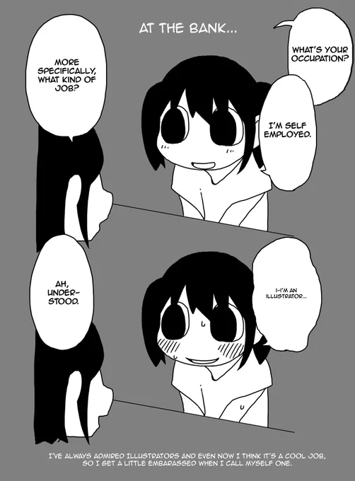 At the Bank (with Hasami Haguruma as a stand-in for myself)
Reminder that this reads from right to left! https://t.co/BC3wVDFEXs 