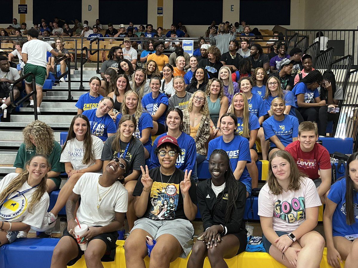 Out here cheering  <a href="/SwedesWVB/">Bethany College Volleyball</a> on to a home win!