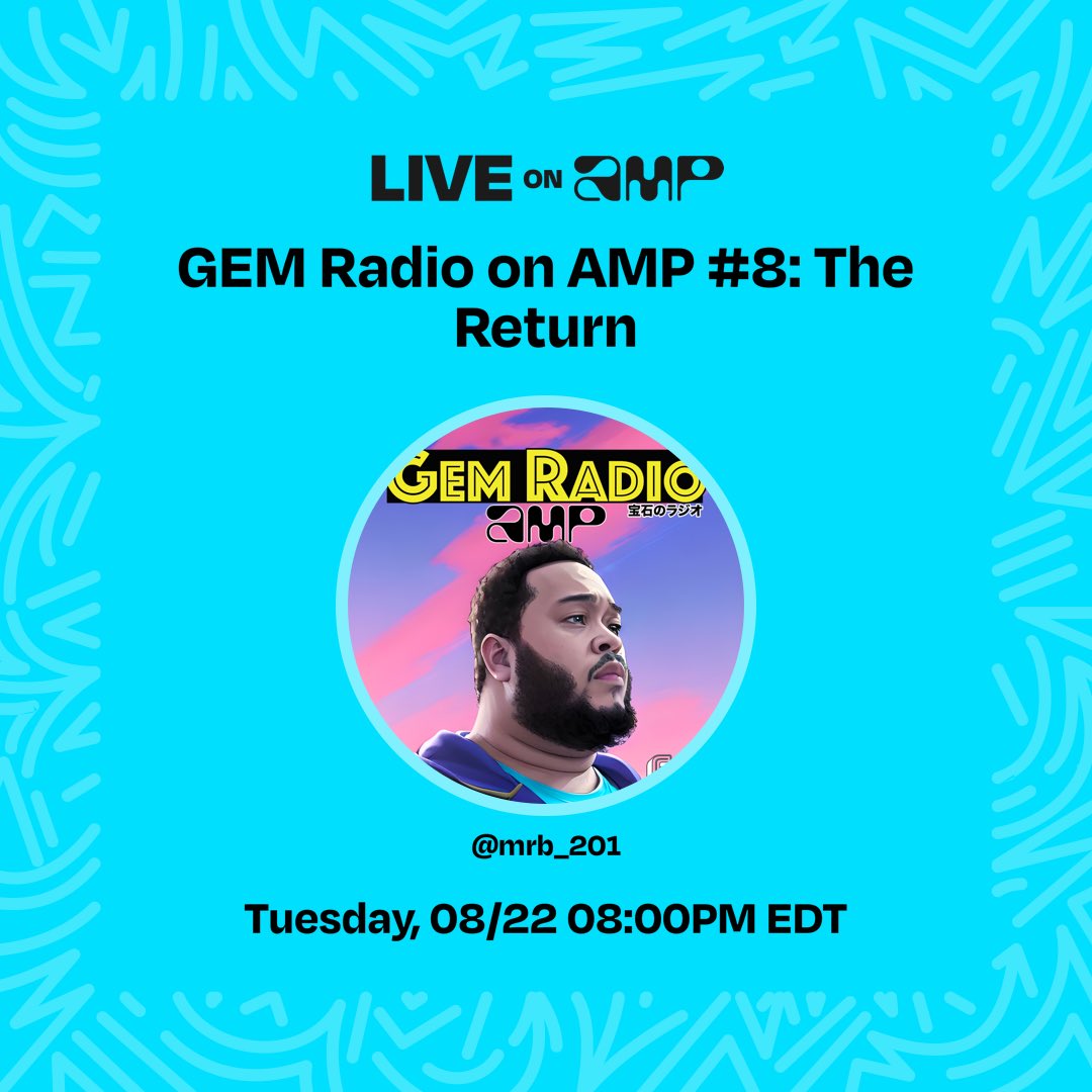 MediaGoldEra's tweet photo. My show, GEM Radio on AMP #8: The Return, is going live on Amp right now. Tune in!
https://t.co/U7fnlJxvwE https://t.co/mm5XeDoUAm