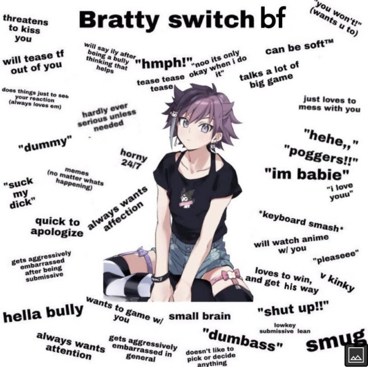 dotty_scarlet's tweet photo. bruh ive had 7 people send me this in the last 2 months, do i really give off this vibe https://t.co/WIxOHWMWXY