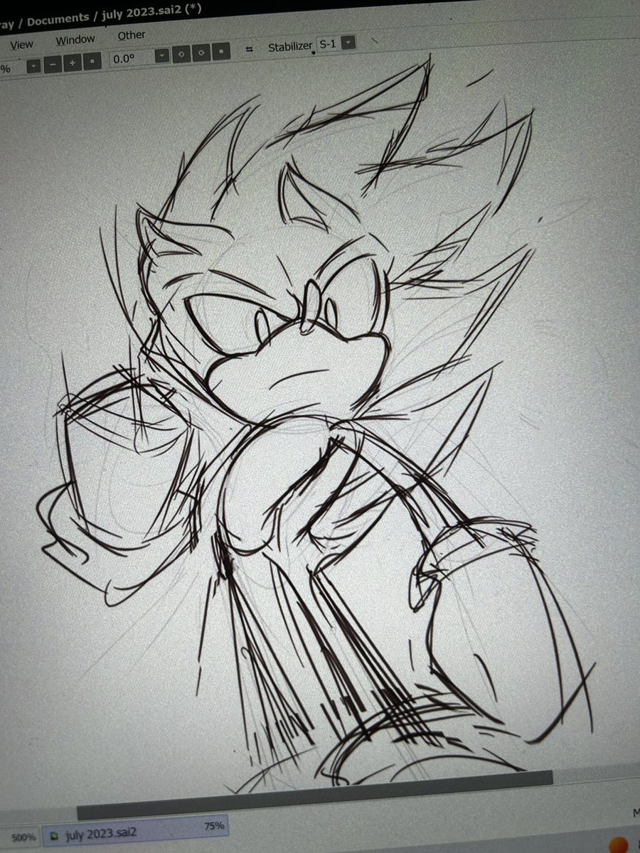 AtrixAtr's tweet photo. finally cookin again… maaan haven’t drawn in months #SonicFrontiers https://t.co/jG9oWd8jid