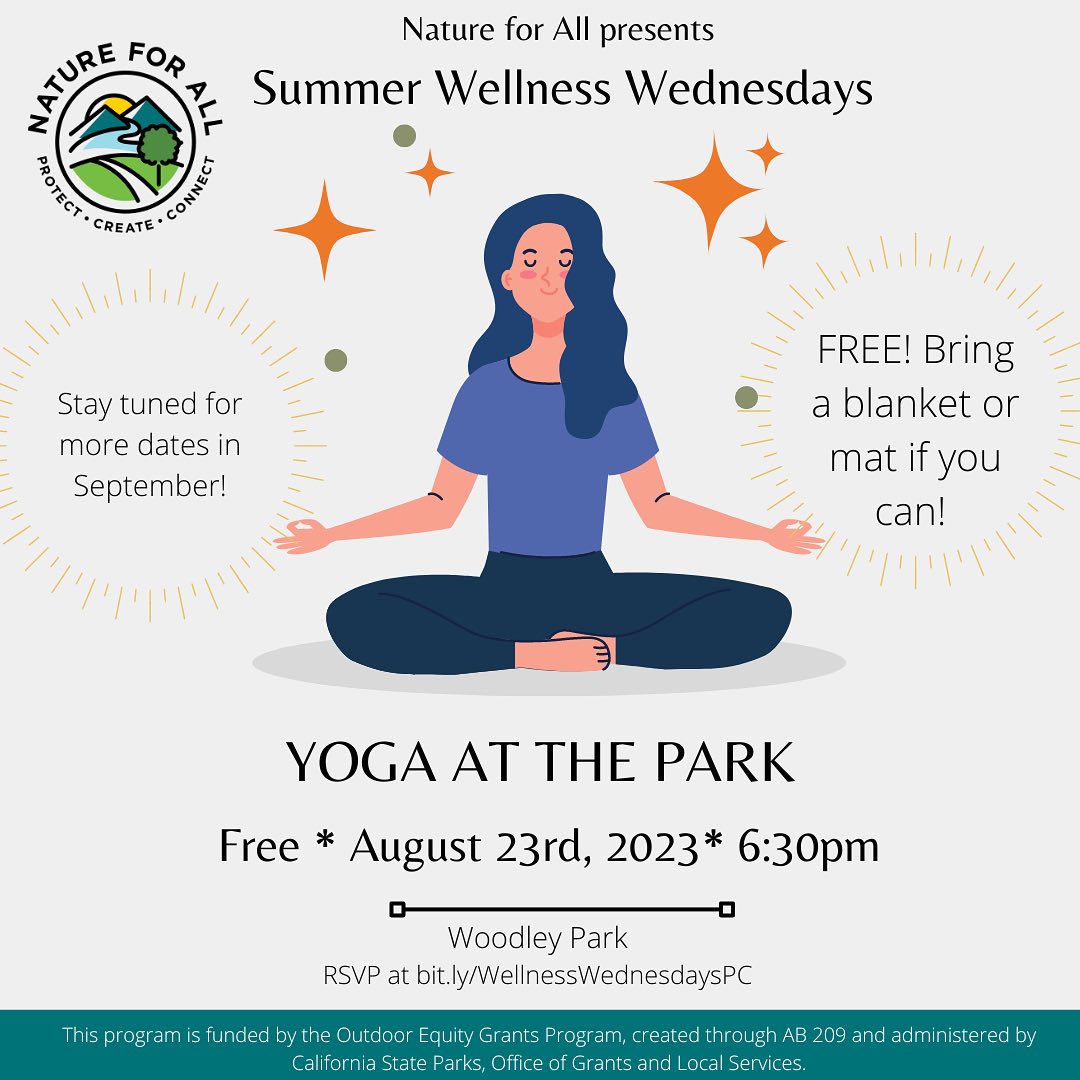 LACo_DPSS's tweet image. Join Nature For All for FREE Yoga at the Park! 🧘‍♀️
📅 When: August 23, 2023, 6:30 PM
✅ See flyer for details.

#yoga #gooutside #VanNuys @CountyofLA