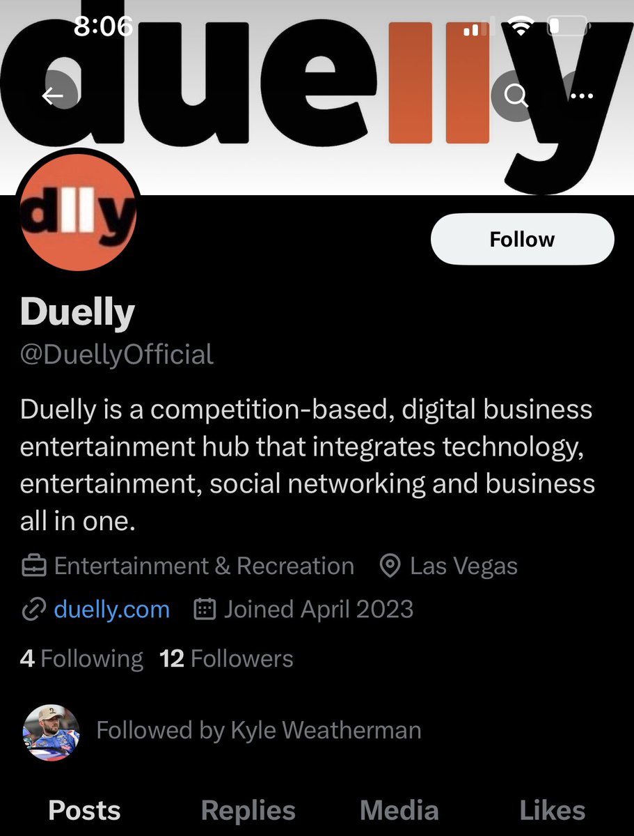 nascar_ooc's tweet photo. Rt if you have more followers than Kyle Weatherman’s suspicious new sponsor. https://t.co/cZTl6djEus