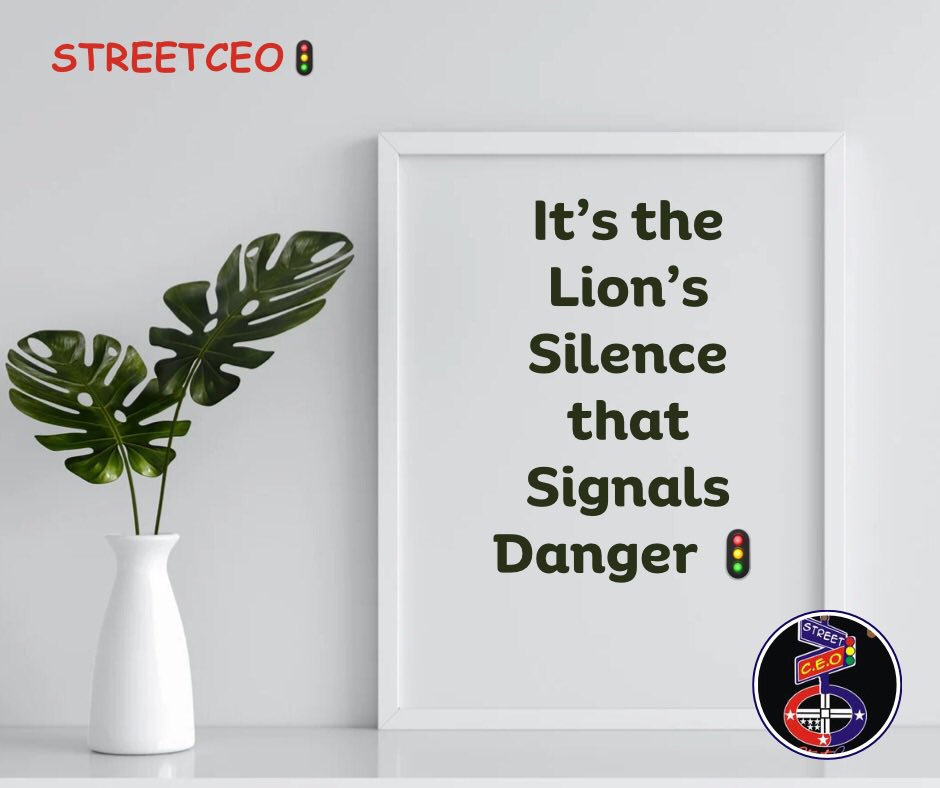 Silence is Golden 💪🏾🚦#inspiration #silenceisgolden #success #quoteoftheday #quotestoliveby #streetceo🚦