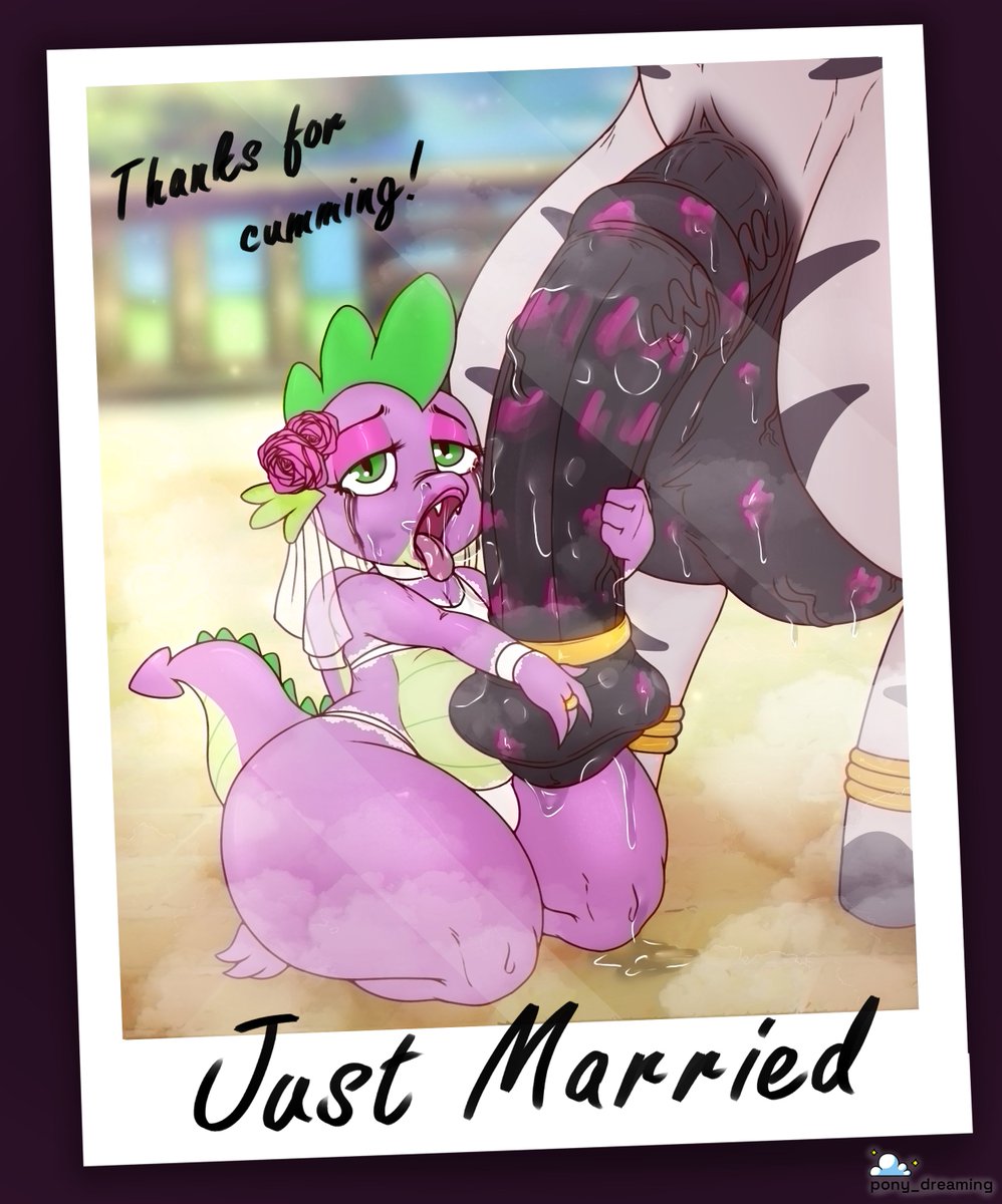 pony_dreaming's tweet photo. Alright, spike and the zebra won the poll. That means a follow up to this one :O I hope they have  a wonderful honeymoon :) https://t.co/Q9zuxLEXsD