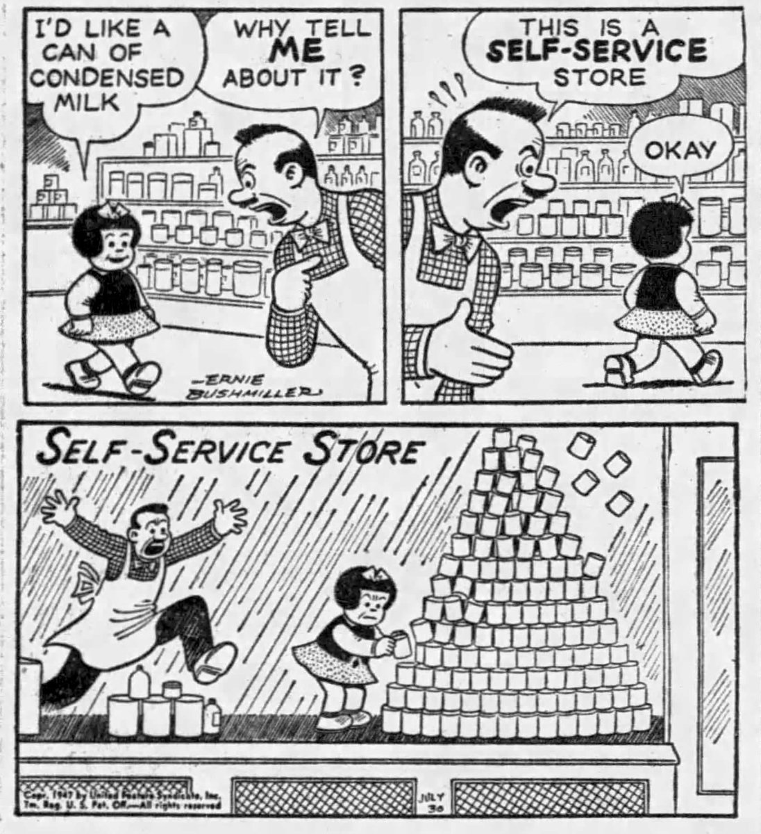 JohnnyCallicutt's tweet photo. The Best Of Nancy By Ernie Bushmiller 1947 https://t.co/8vA3EmubVH