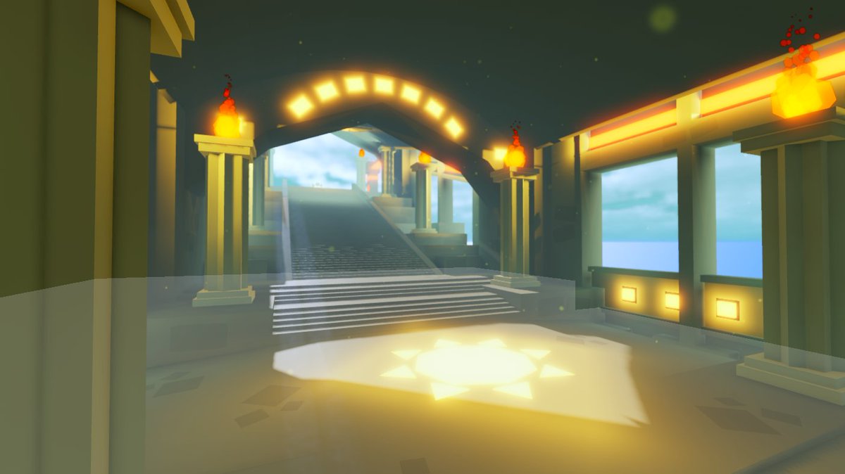 EonLataus's tweet photo. Sun Temple that I built for Cucuverse! You can claim a free UGC item there if you purchased a specific gift.

#Roblox #RobloxDev https://t.co/Jl3JGvSrJe