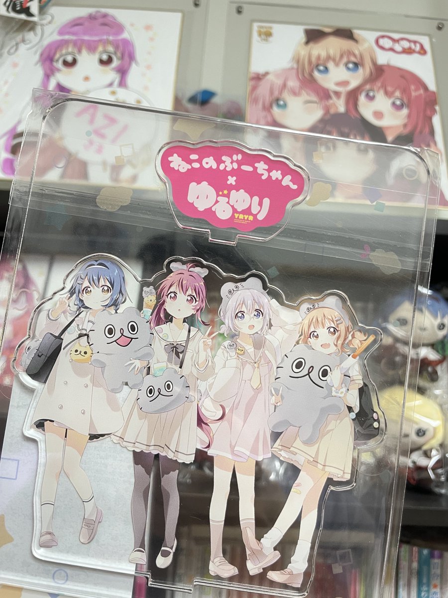 ねこのぶーちゃん×ゆるゆりコラボグッズきたー!めちゃくちゃ可愛いね💕 #ゆるゆり活動日記 